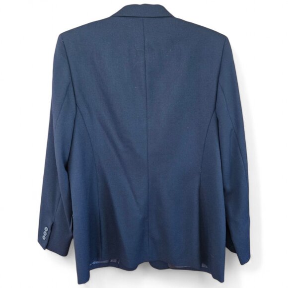 Vintage Pendleton Navy Blazer - Size 12, 100% Virgin Wool, Single Button - Picture 2 of 7